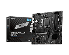 MSI PRO B760M-P DDR4 , Core� i3/i5/i7/i9, 4DualDDR4 2133/2400/2666/2933/3200MHZ ,2XPCI-E, 1GB LGA1700