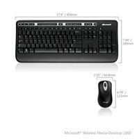 ����� ����� �������� Microsoft� Media Wireless Optical Desktop 1000 ,Vista/Win7 certified, USB