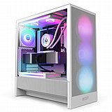 NZXT H5 Flow RGB (2024) - White,Tool-free, without PSU , 4X120mm RGB Fan, USB3.0, Audio & speaker NZXT H5 Flow RGB (2024) - White,Tool-free, without PSU , 4X120mm RGB Fan, USB3.0, Audio & speaker
