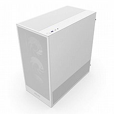 NZXT H5 Flow RGB (2024) - White,Tool-free, without PSU , 4X120mm RGB Fan, USB3.0, Audio & speaker