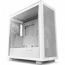 NZXT H7 Flow WHITE ,Tool-free, without PSU , 2X120mm Fan, USB3.0, Audio & speaker