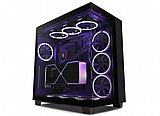 NZXT H9 ELITE Black ,Tool-free, without PSU , 4X120mm Fan, USB3.0, Audio & speaker