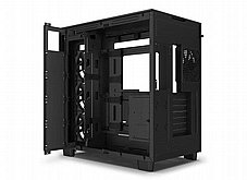 NZXT H9 FLOW Black ,Tool-free, without PSU , 4X120mm Fan, USB3.0, Audio & speaker