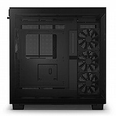 NZXT H9 FLOW Black ,Tool-free, without PSU , 4X120mm Fan, USB3.0, Audio & speaker