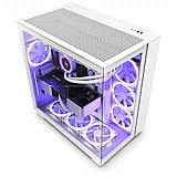 NZXT H9 FLOW WHITE - White,Tool-free, without PSU , 4X120mm Fan, USB3.0, Audio & speaker NZXT H9 FLOW WHITE - White,Tool-free, without PSU , 4X120mm Fan, USB3.0, Audio & speaker