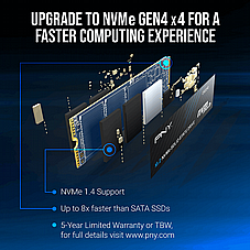 ���� ���� PNY� CS2241 Internal Gen4.0x4 NVMe M.2 SSD 1TB  