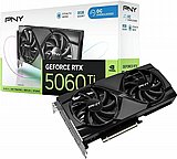 PNY nVIDIA Geforce 5060TI 8GB Overclocked Dual Fan DLSS 3 3DP+HDMI 