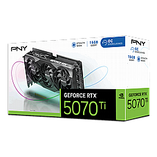 PNY nVIDIA Geforce RTX 5070TI 16GB GDDR7 Overclocked Triple Fan 3DP+HDMI 