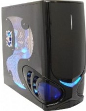 RAIDMAX  NINJA  Black+ WINDOW ,Tool-free, 400W ( PFC+SATA + 24pin + 120mm) , 2X 120mm, USB2.0, Audio & speaker