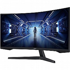 ��� SAMSUNG Odyssey G5 Series Ultra WQHD C34G55TWWM "34 VA 1ms HDMI DP , HDMI