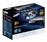 SAMSUNG SH-B083L X8 High Speed DVD+-RW + Blu-ray Reader Black SATA