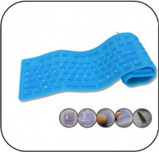 ����� ������� Keyboard eng/heb, Blue, USB,