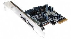 ��� STLAB  A-341 SATA II  2 CHANNEL + e-SATA X2, RAID Controller , PCI-E 