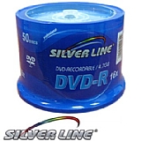 דיסקים לצריבה Silver Line DVD -R X16 4700MB 120MIN CAKE 50 דיסקים לצריבה Silver Line DVD -R X16 4700MB 120MIN CAKE 50