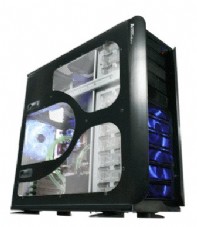 Thermaltake ARMOR  LCS (LIQUID COOLING SYSTEM) BLACK (VD4000BWS) ALUMINUM + WINDOW,Tool-free, no PSU,120mm Fan, USB2.0, Audio & speaker
