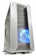Thermaltake ARMOR   JUNIOR    SILVER  ALUMINUM + WINDOW,Tool-free, no PSU,120mm Fan, USB2.0, Audio & speaker