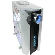 Thermaltake KANDALF  ALUMINUM SILVER  + Window ,Tool-free, no PSU,120mm Fan, USB2.0, Audio & speaker