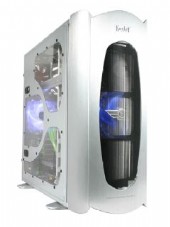 Thermaltake KANDALF   SILVER  + Window ,LCS (LIQUID COOLING SYSTEM)Tool-free, no PSU,120mm Fan, USB2.0, Audio & speaker