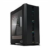 ZALMAN™ ZALMAN MID TOWER X3 Black ,Tool-free, no PSU, 3X 120mm RGB FAN , USB2.0/3.0, Audio ZALMAN™ ZALMAN MID TOWER X3 Black ,Tool-free, no PSU, 3X 120mm RGB FAN , USB2.0/3.0, Audio